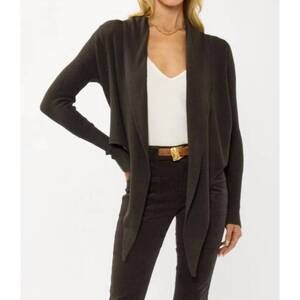 NEW LOVESTITCH willa tie front sweater in brown